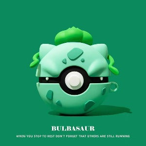 Pokemon 'Pokeball Bulbasaur' Premium AirPods Case Shock Proof Cover