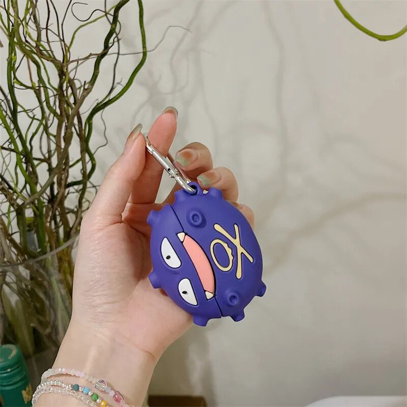 3D Pokemon 'Funny Koffing' Premium AirPods Case Shock Proof Cover