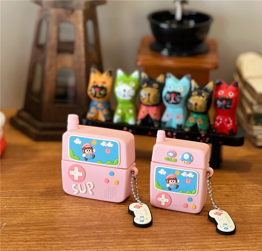 Cute Anime 'Adventure Game' Premium AirPods Case Shock Proof Cover