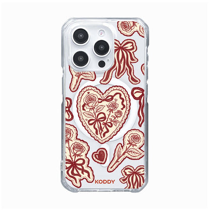 Burgundy Lace Phone Case - KODDY
