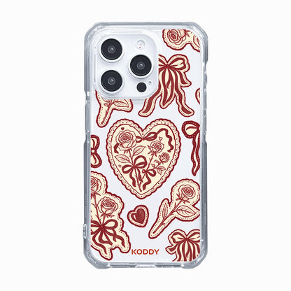 Burgundy Lace Phone Case - KODDY