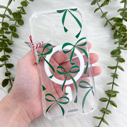 Green Ribbon Bows Phone Case