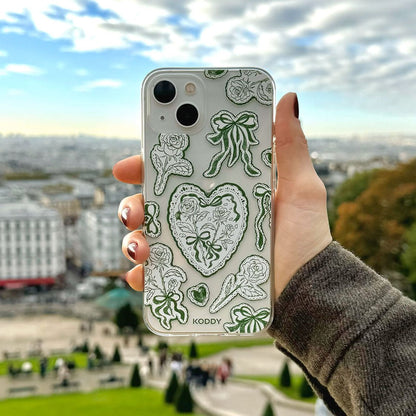 Moss Green Lace Phone Case