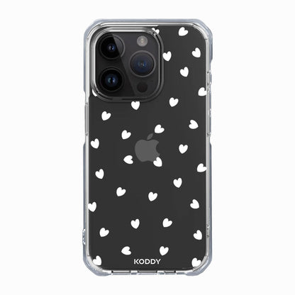 Pure White Hearts Phone Case - KODDY