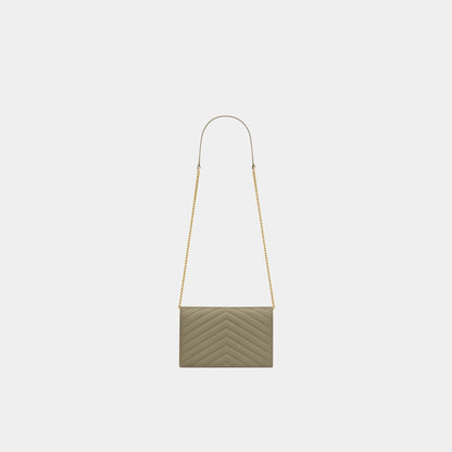 YL- Envelope Chain Wallet In Lambskin